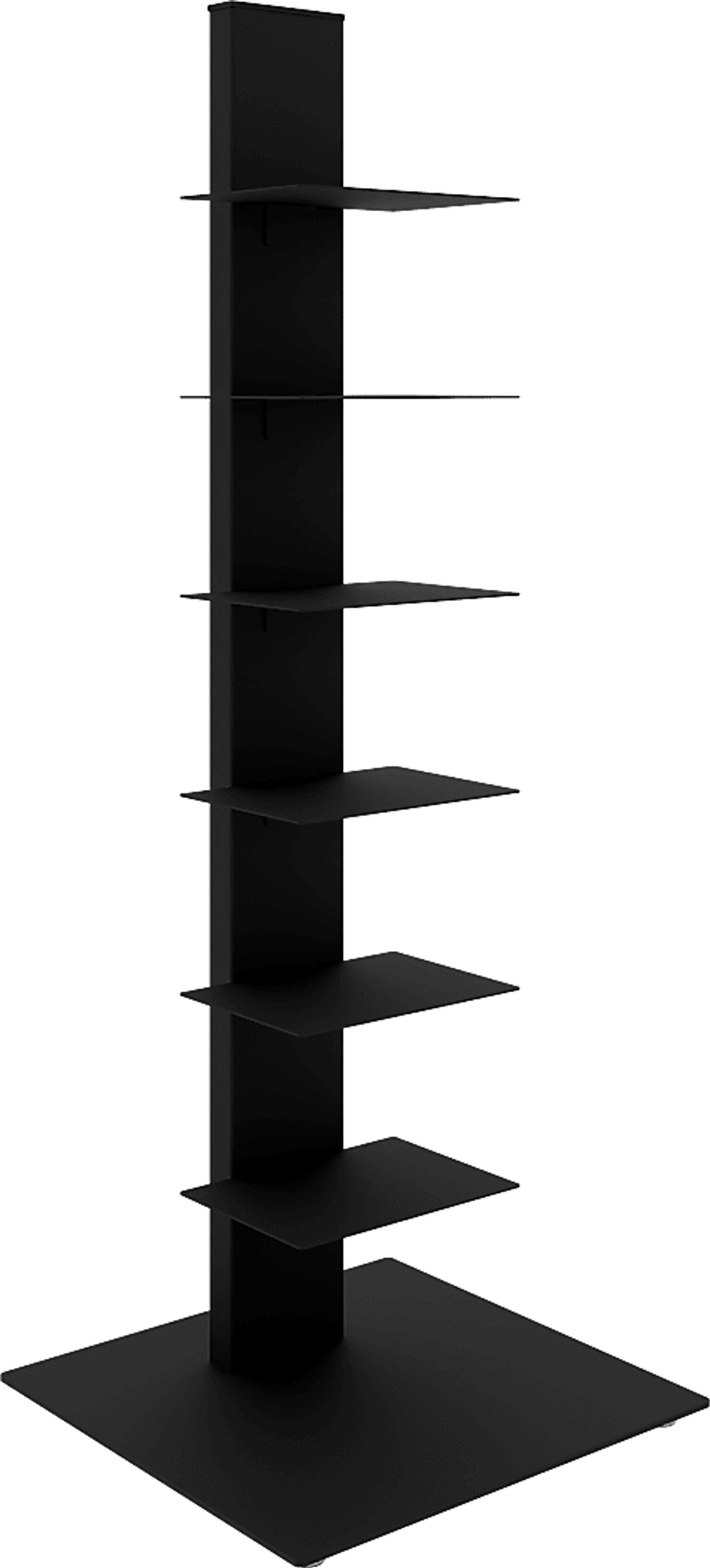 Lukens I Black Bookcase Tower - Image 1