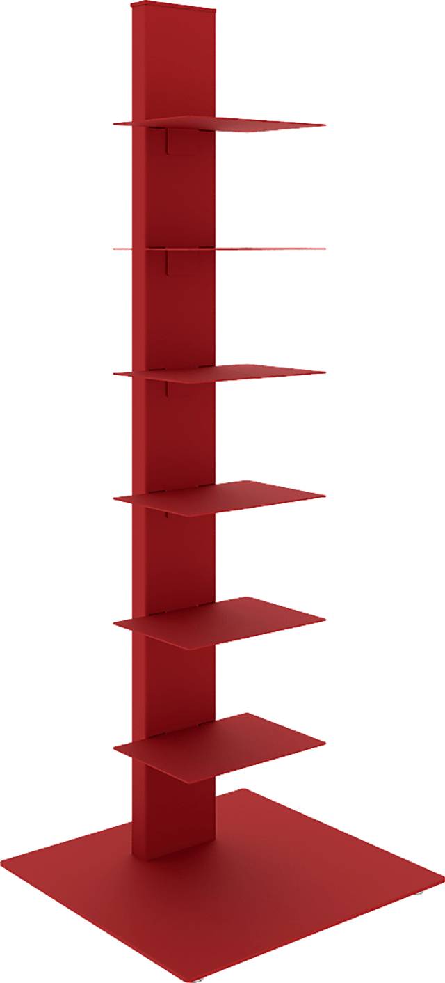 Lukens I Red Bookcase Tower - Thumbnail - Image 1