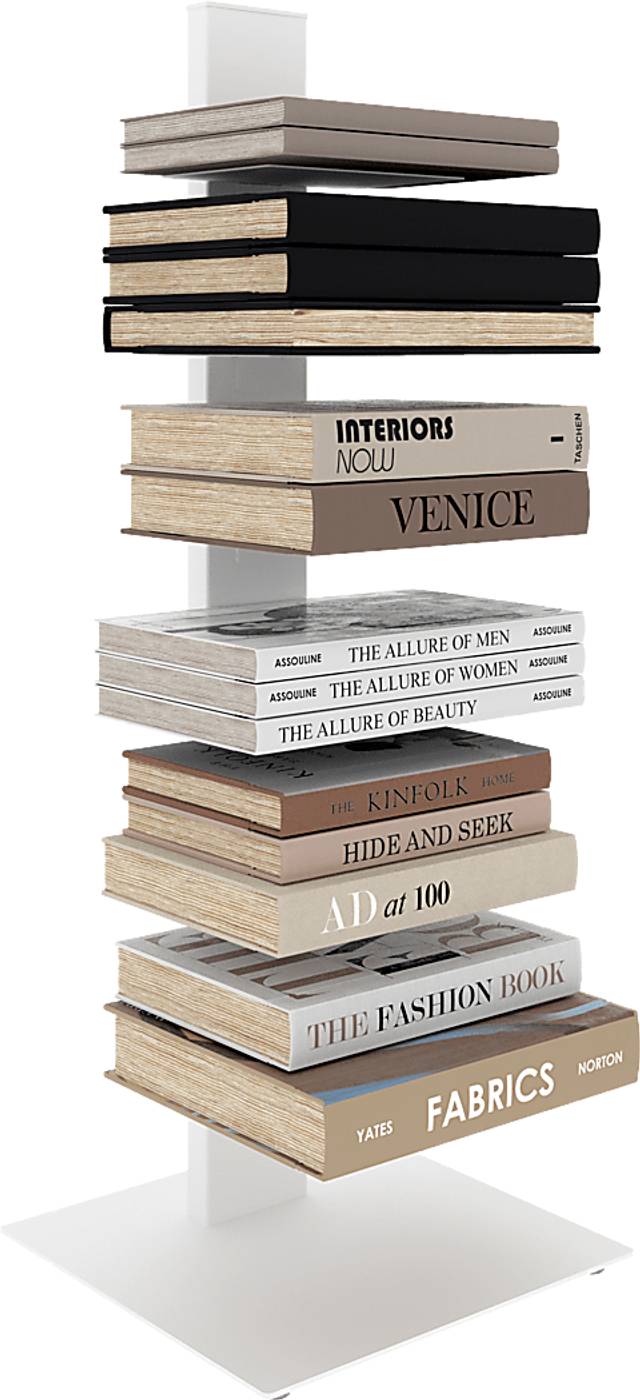 Lukens I White Bookcase Tower - Thumbnail - Image 2