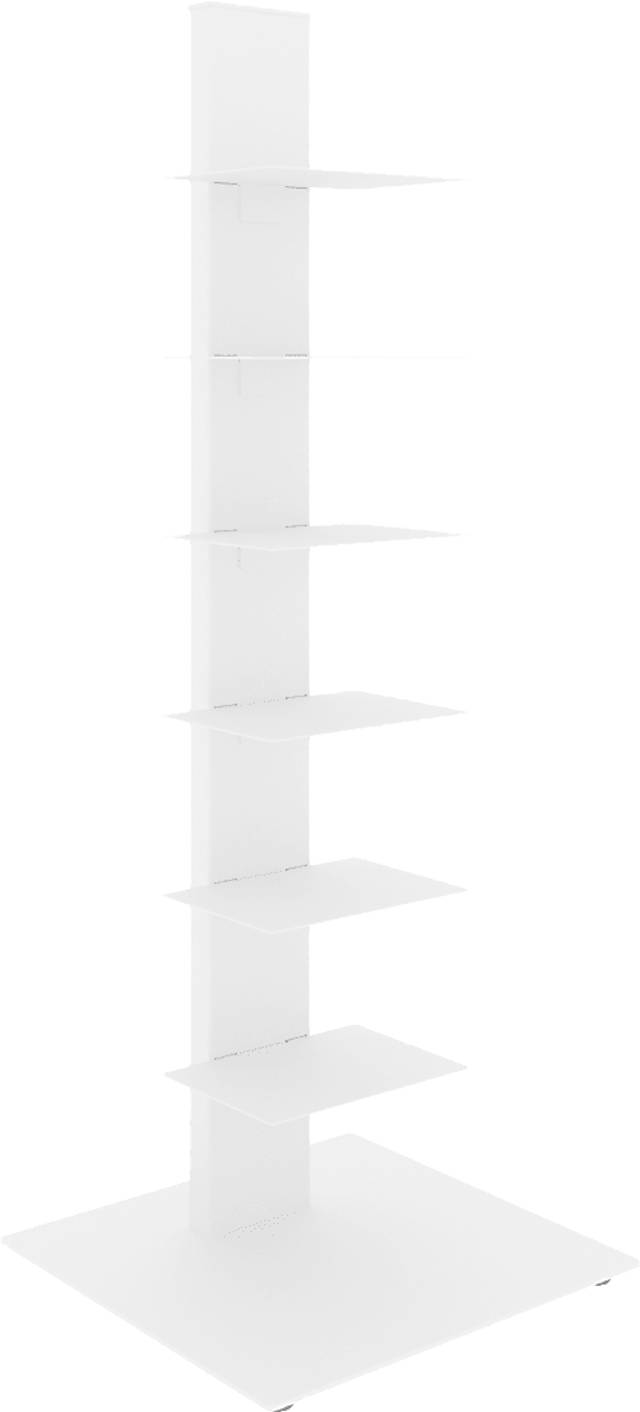 Lukens I White Bookcase Tower - Thumbnail - Image 1