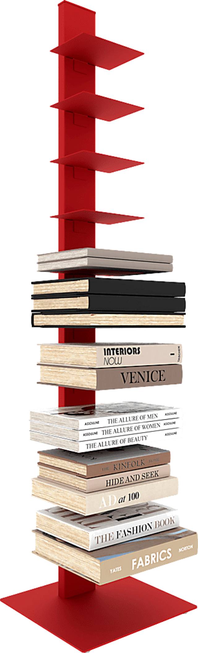 Lukens II Red Bookcase Tower - Thumbnail - Image 2