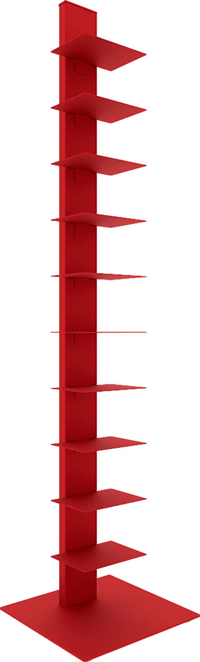 Lukens II Red Bookcase Tower - Thumbnail - Image 1