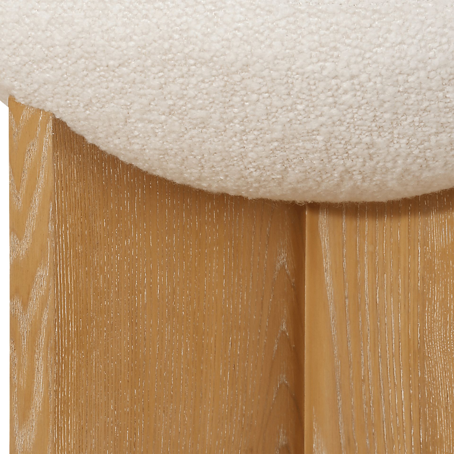 Luki White Accent Stool - Image 4