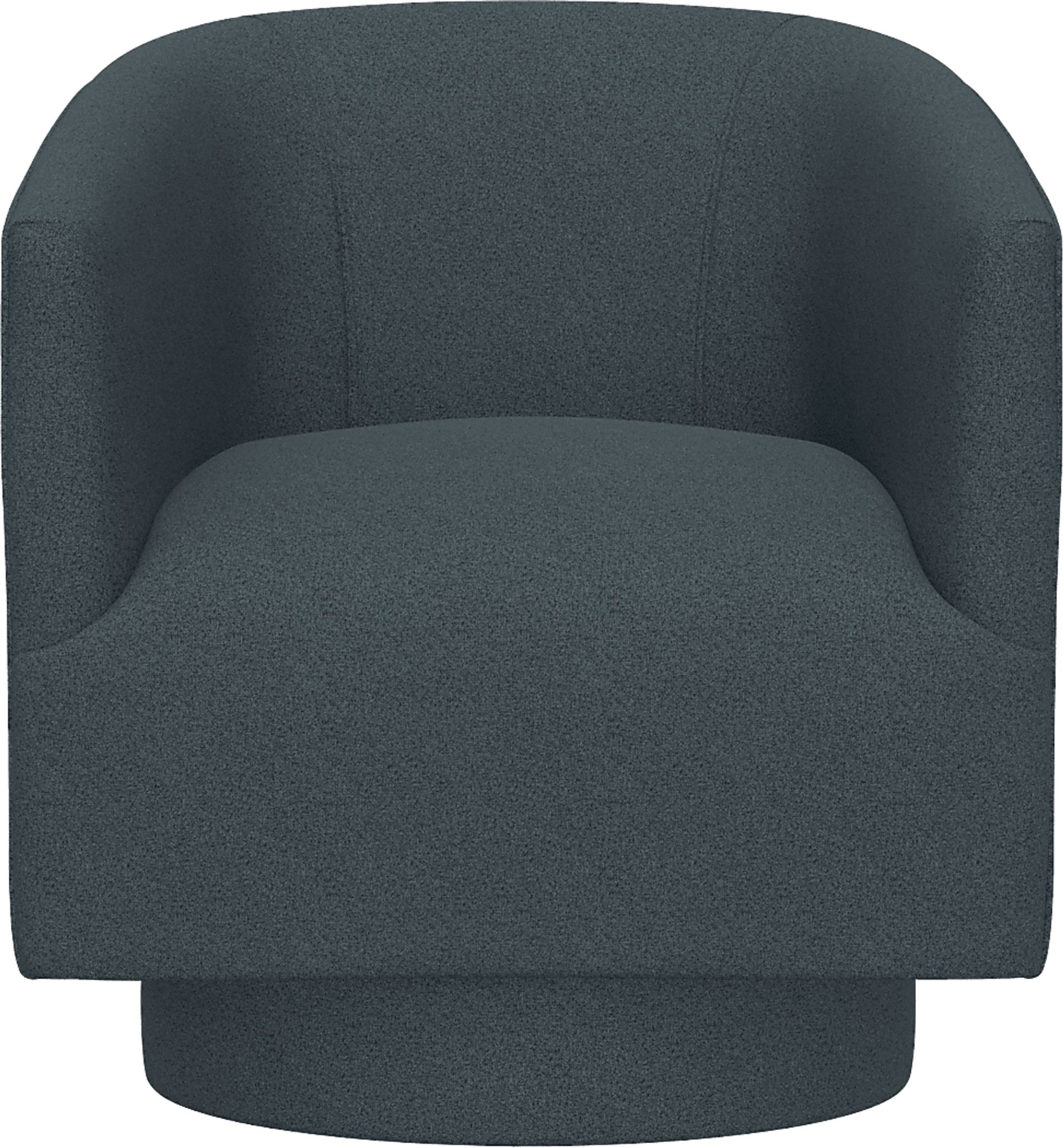 Lukirks Blue Swivel Accent Chair - Image 3