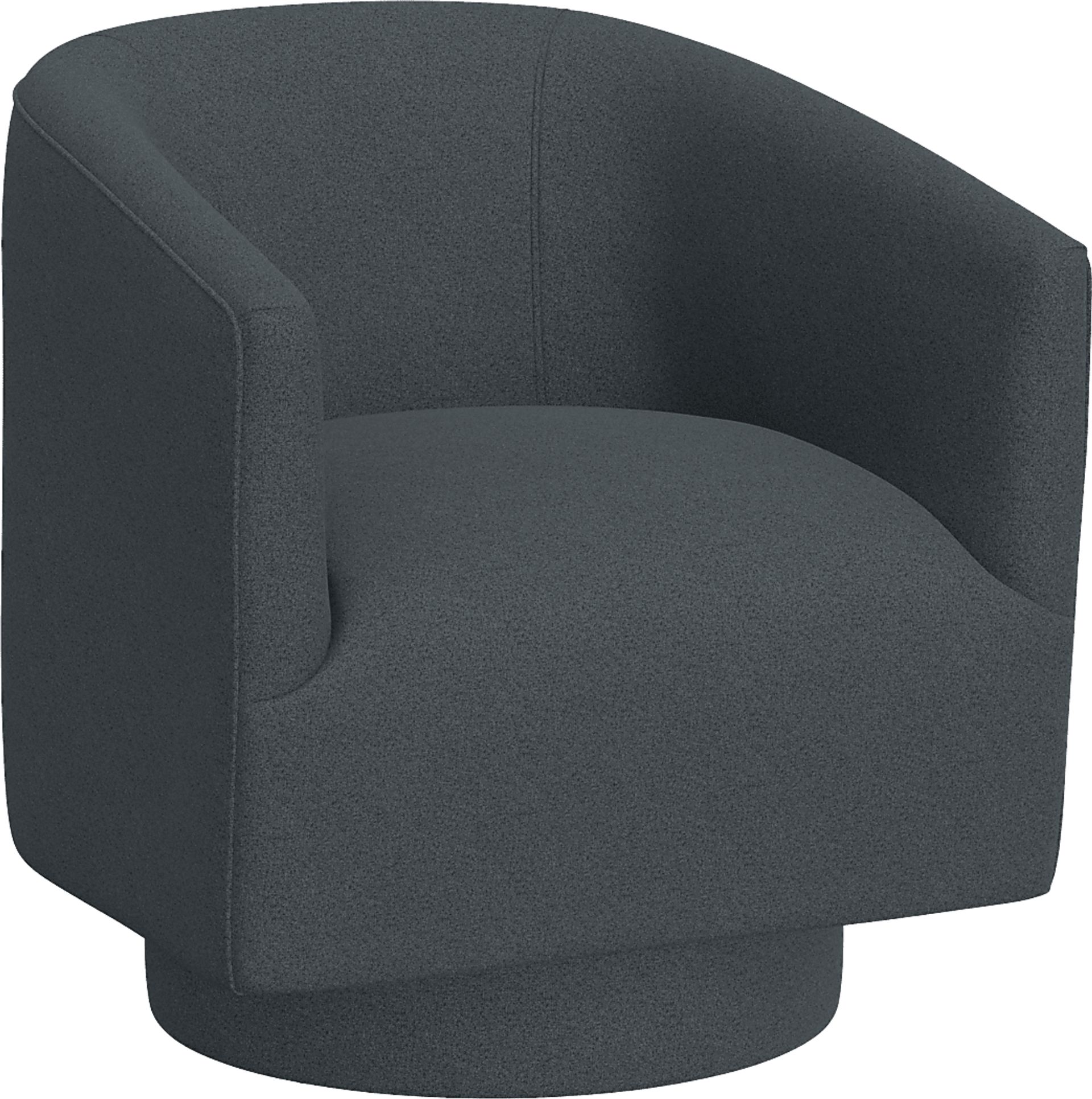 Lukirks Blue Swivel Accent Chair - Image 1