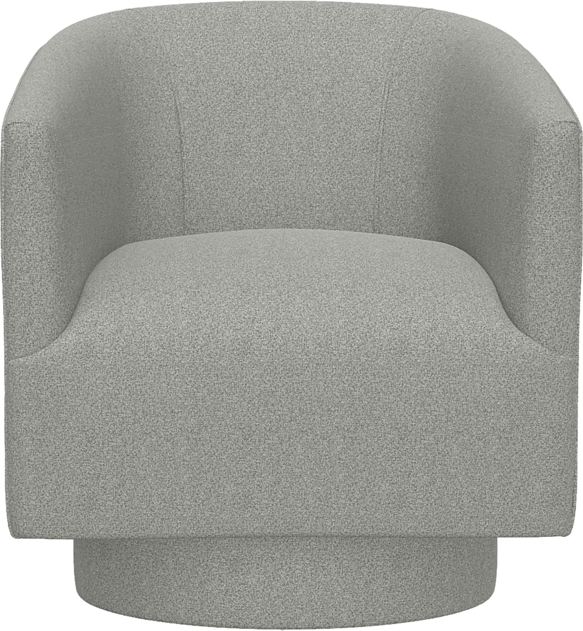 Lukirks Gray Swivel Accent Chair - Image 3
