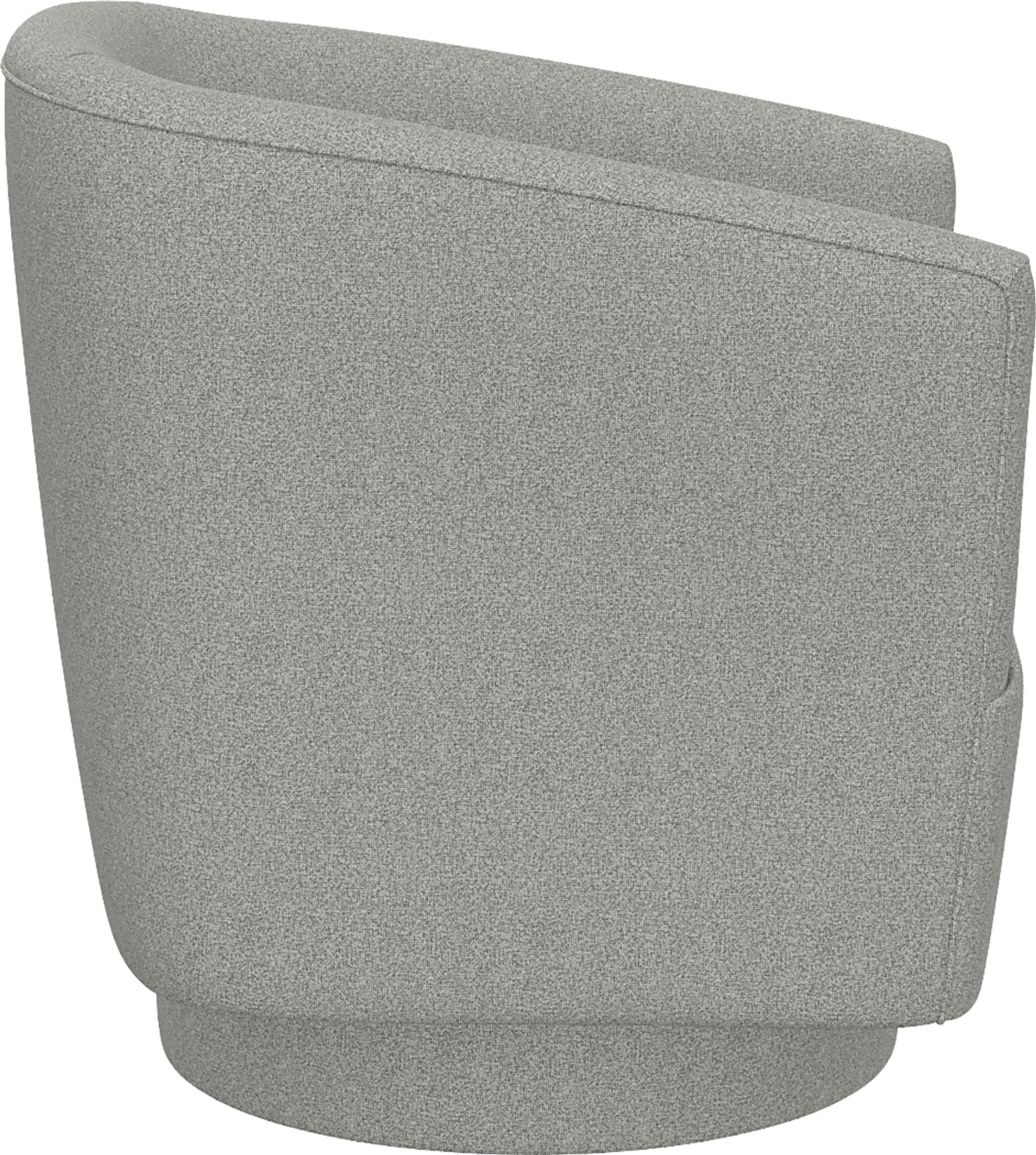Lukirks Gray Swivel Accent Chair - Image 4