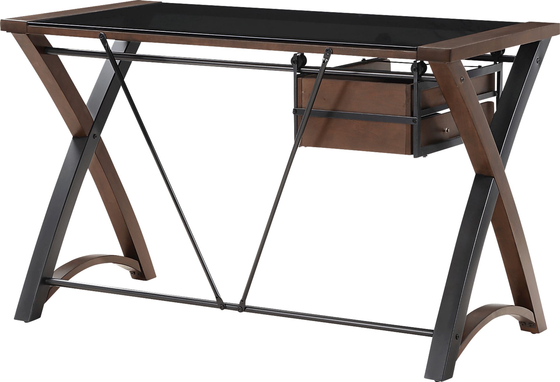 Lukusa Brown Storage Desk - Image 3