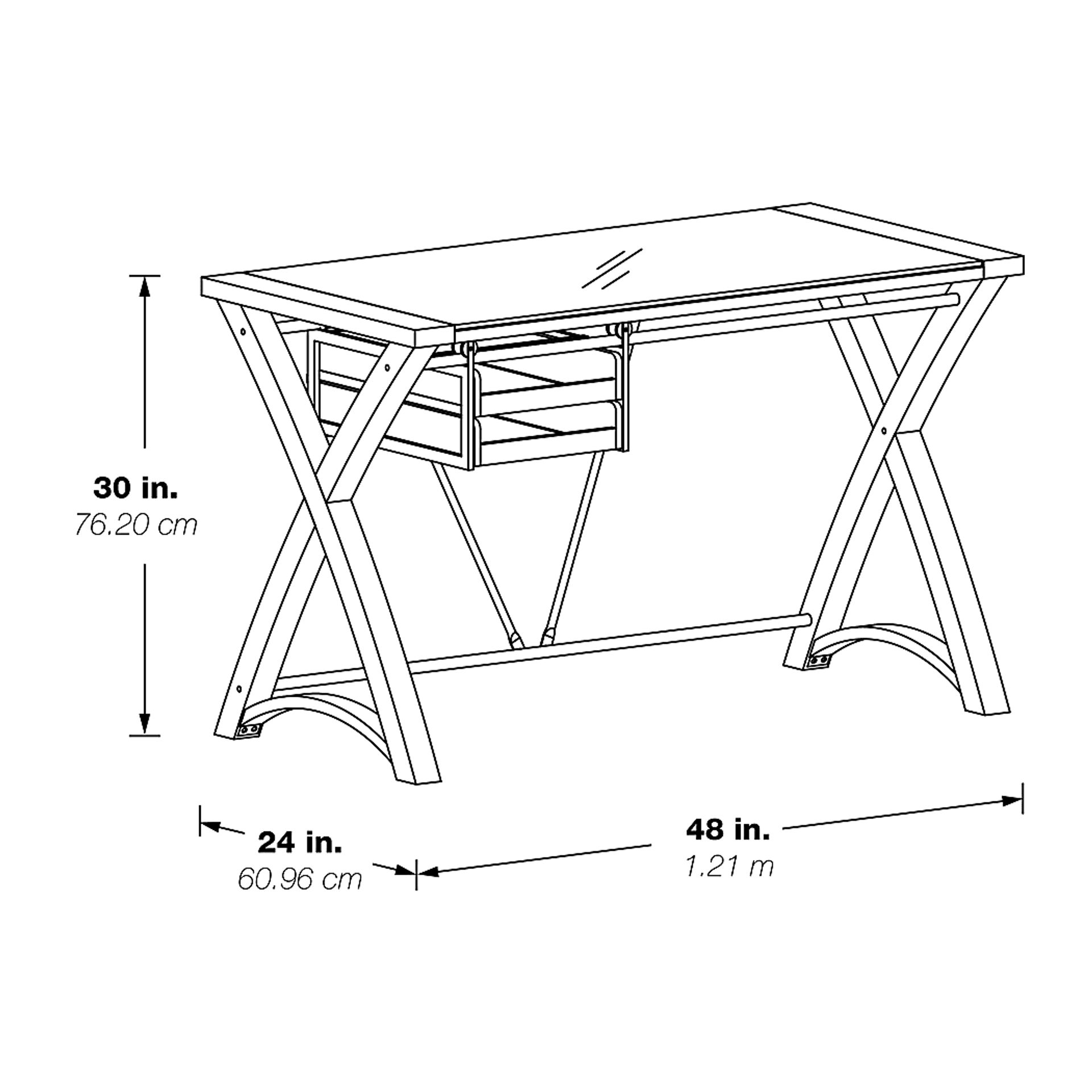 Lukusa Brown Storage Desk - Image 4