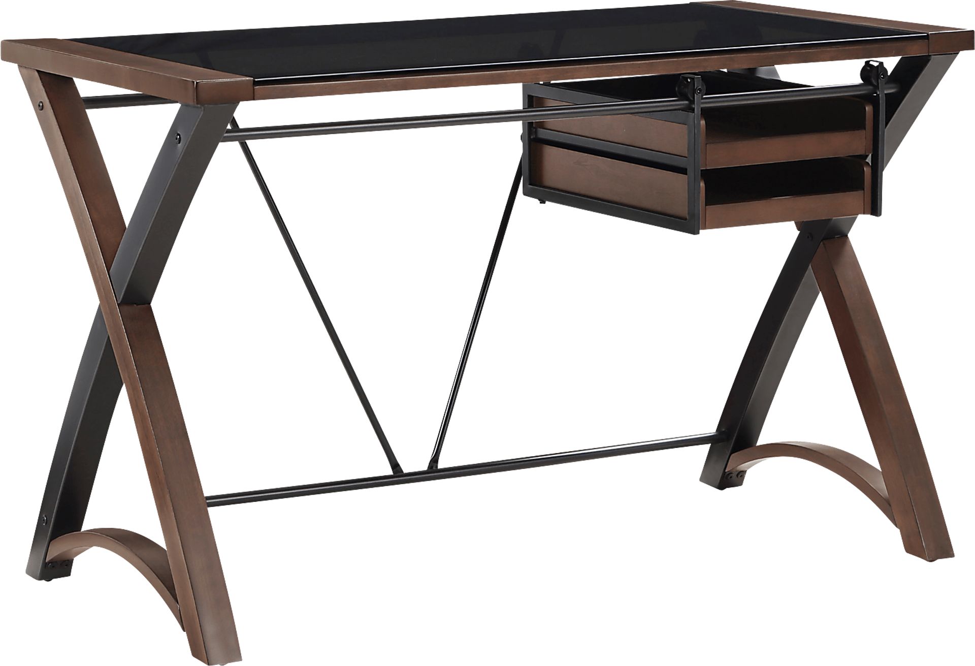 Lukusa Brown Storage Desk - Image 1
