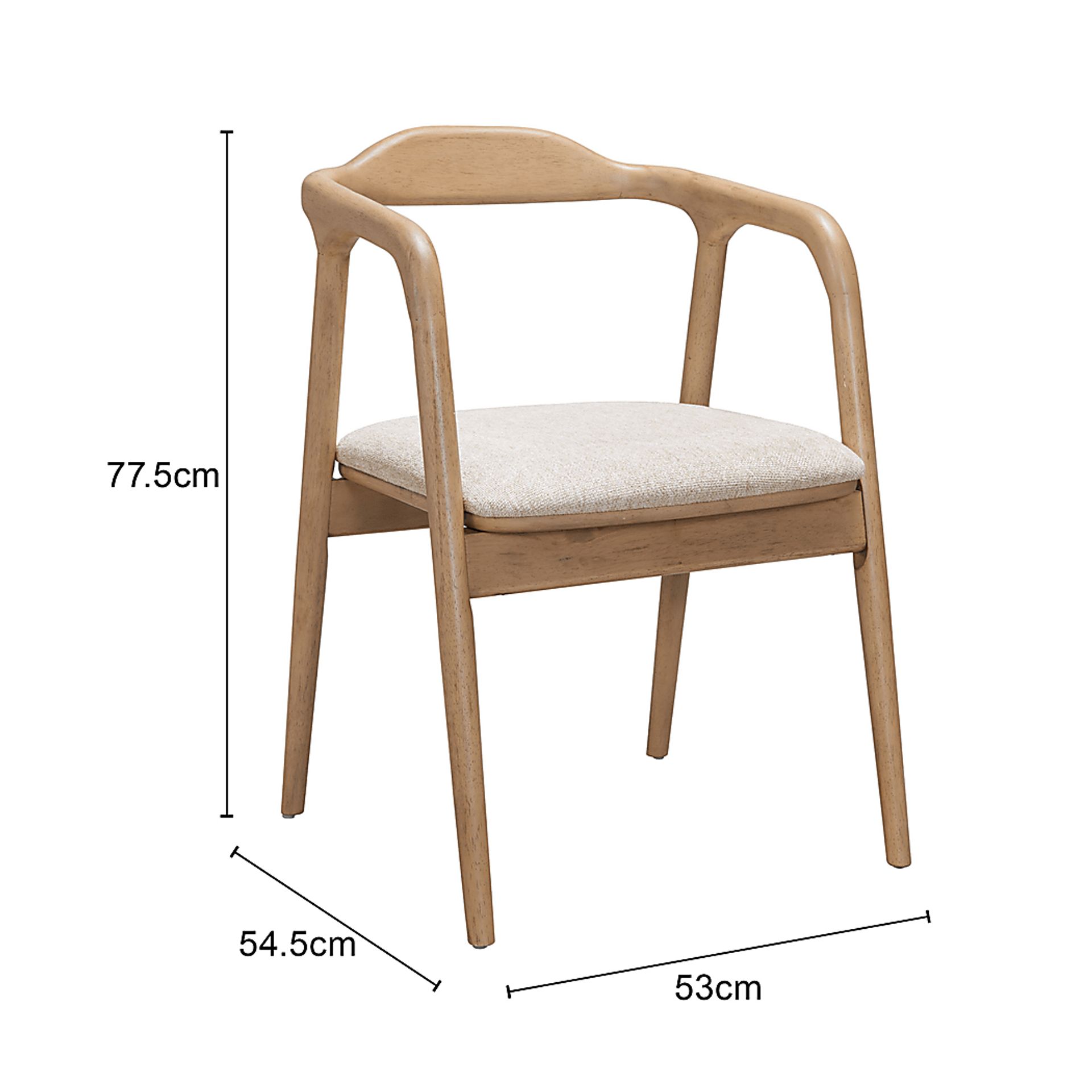 Lulii Beige Dining Chair - Image 3