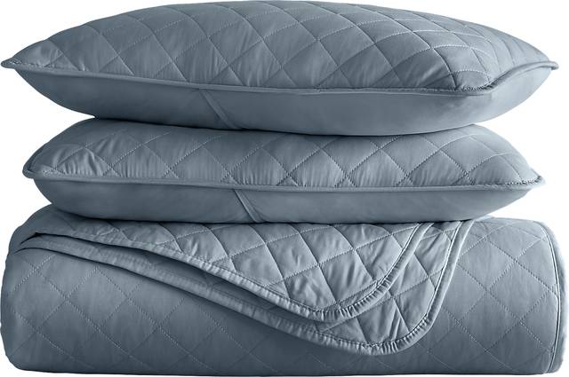 Lulldale Blue 2 Pc Twin Quilt Set - Thumbnail - Image 2