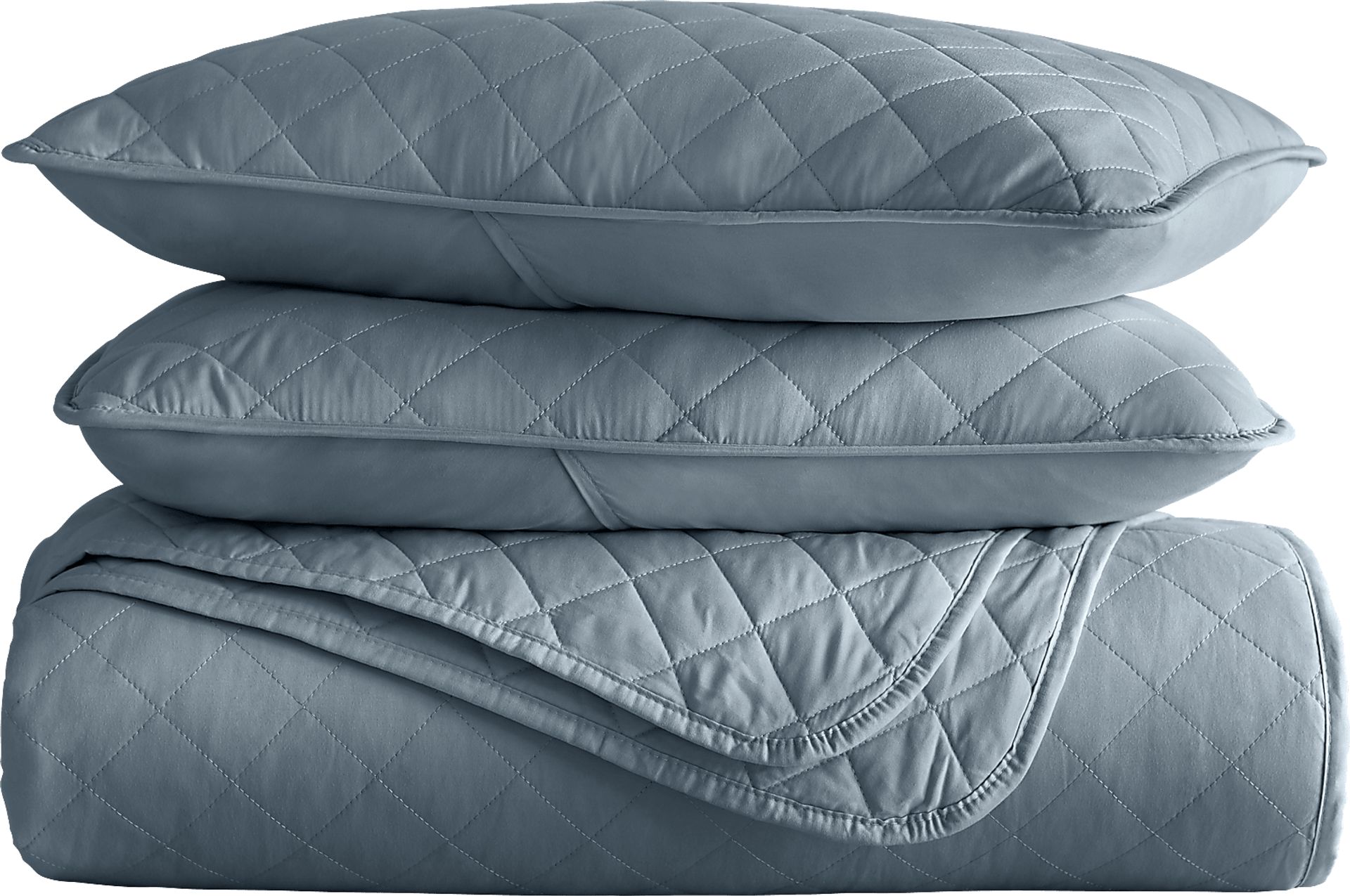 Lulldale Blue 2 Pc Twin Quilt Set - Image 2