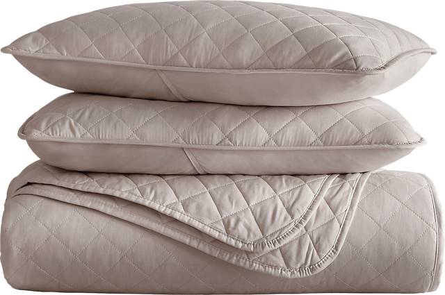 Lulldale Brown 2 Pc Twin Quilt Set - Thumbnail - Image 2