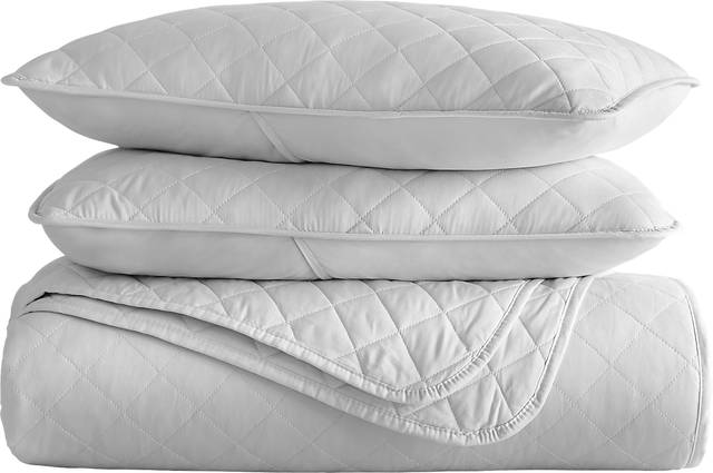 Lulldale Gray 3 Pc King Quilt Set - Thumbnail - Image 2