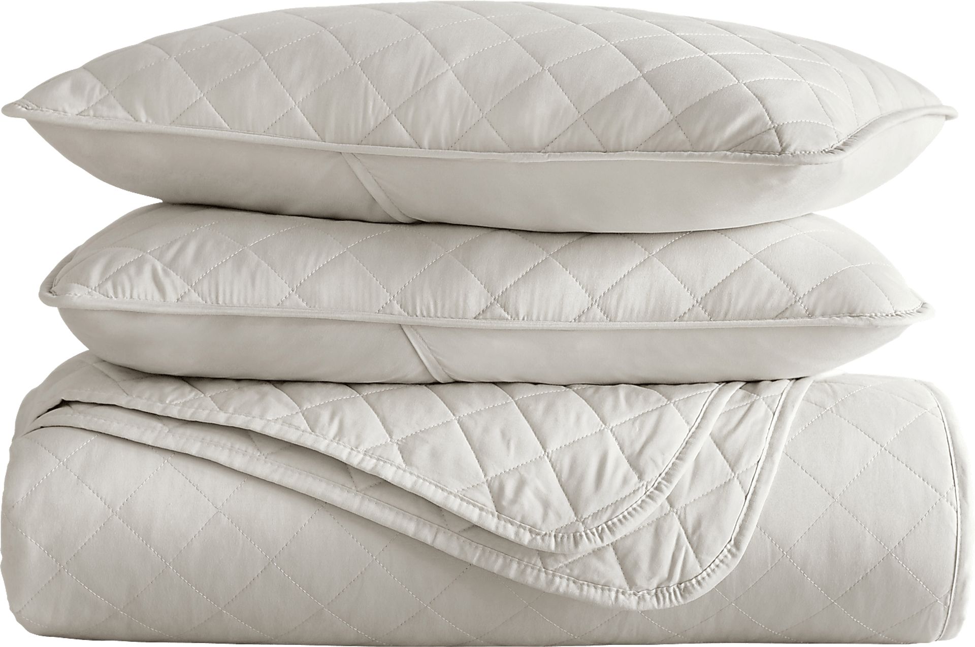Lulldale Natural 2 Pc Twin Quilt Set - Image 2