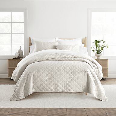 Lulldale Natural 2 Pc Twin Quilt Set