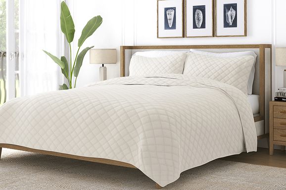 Lulldale Natural 2 Pc Twin Quilt Set