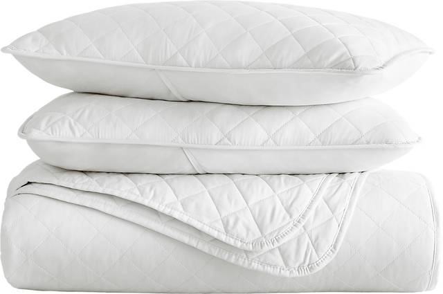 Lulldale White 2 Pc Twin Quilt Set - Thumbnail - Image 2