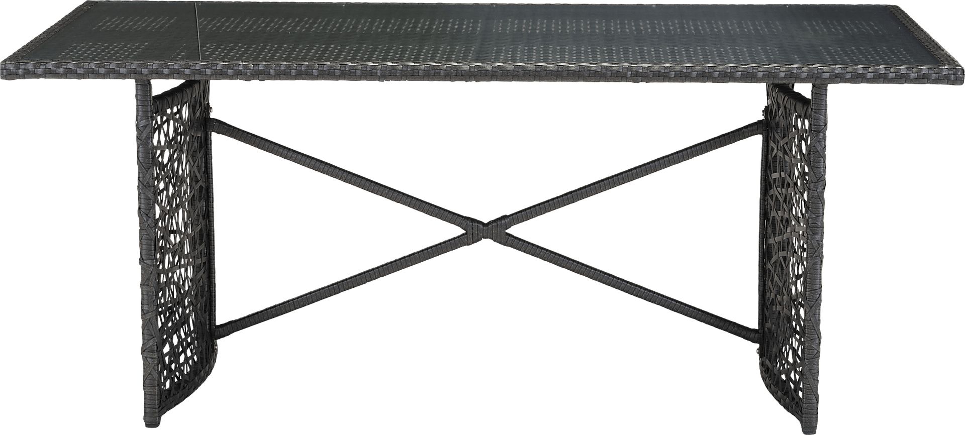 Lulworth Cove Brown Outdoor Dining Table - Image 3