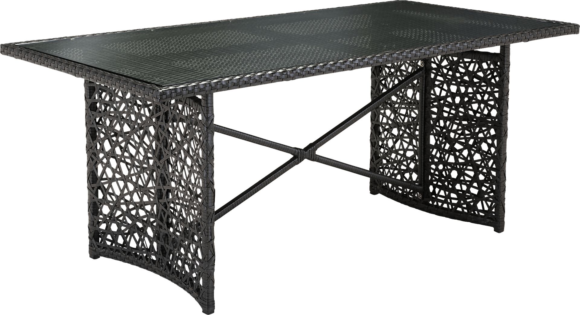 Lulworth Cove Brown Outdoor Dining Table - Image 1