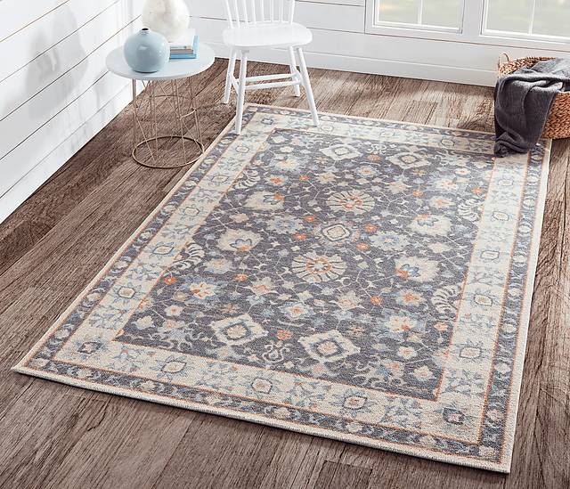 Luma Black 6'6 x 9' Rug - Thumbnail - Image 2