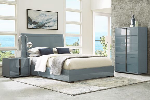 Luma Vista Blue 5 Pc King Bedroom