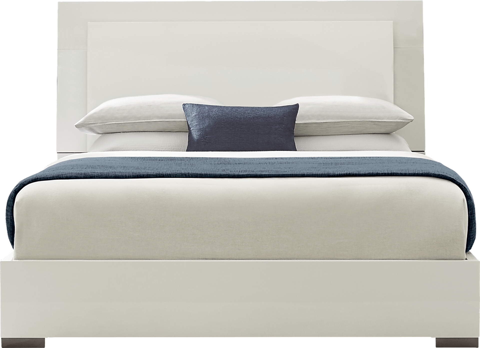 white 3 pc queen bed