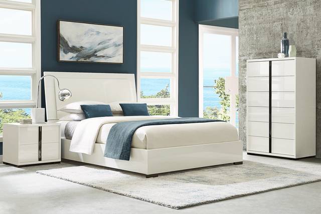 Luma Vista White 5 Pc King Bedroom - Thumbnail - Image 1