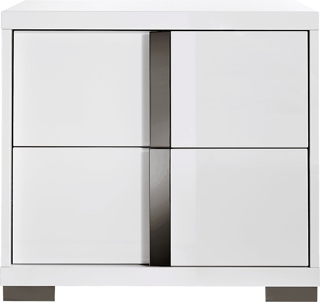 Luma Vista White Nightstand