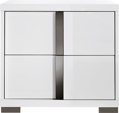Luma Vista White Nightstand