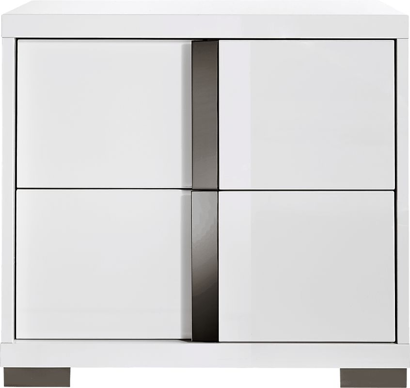 Luma Vista White Nightstand