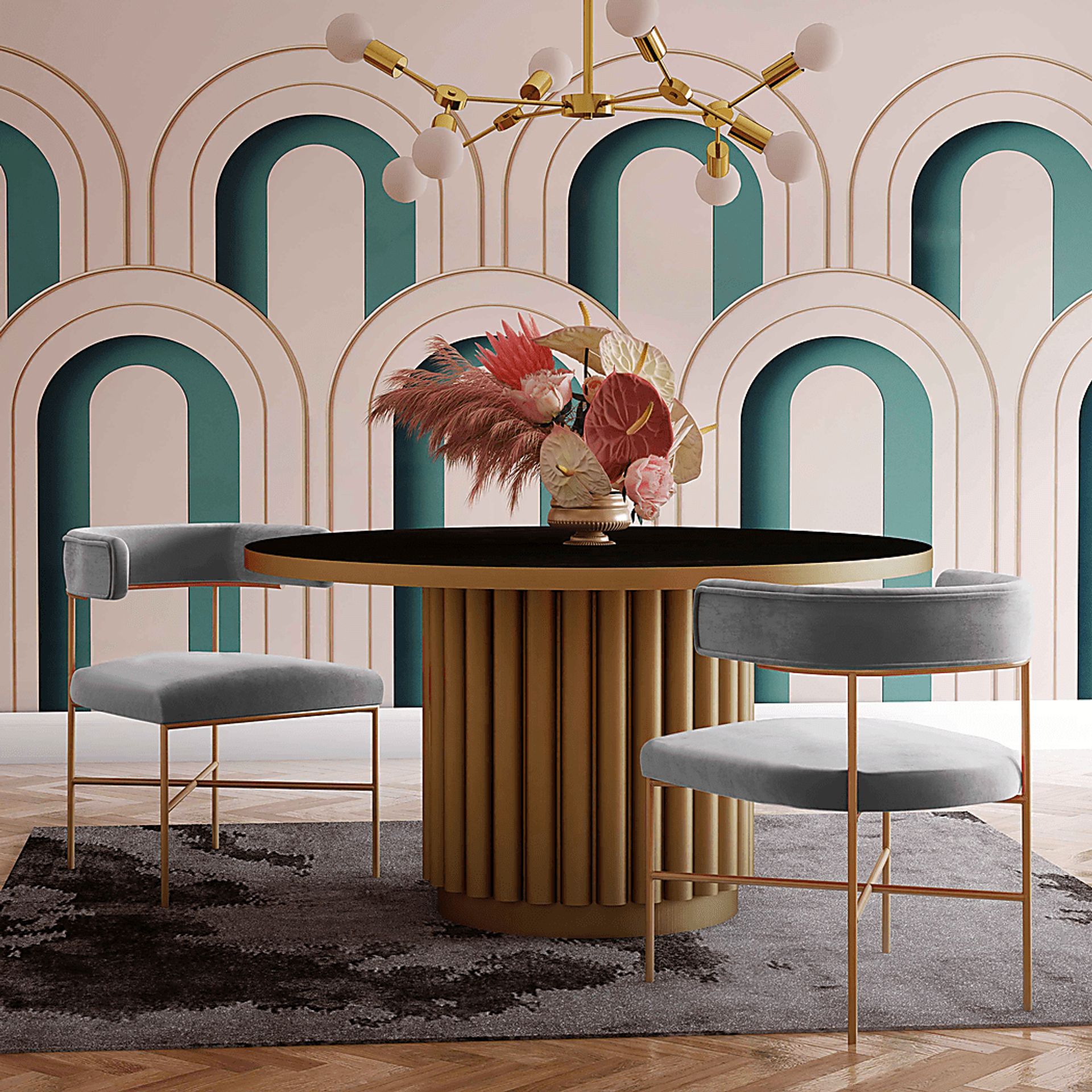 Luna Ann Gray Dining Chair - Image 5