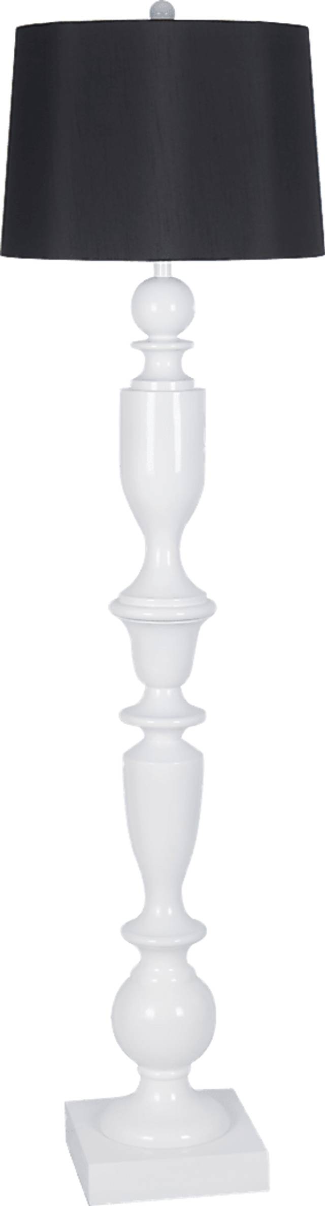Luna Heights White Floor Lamp - Thumbnail - Image 1