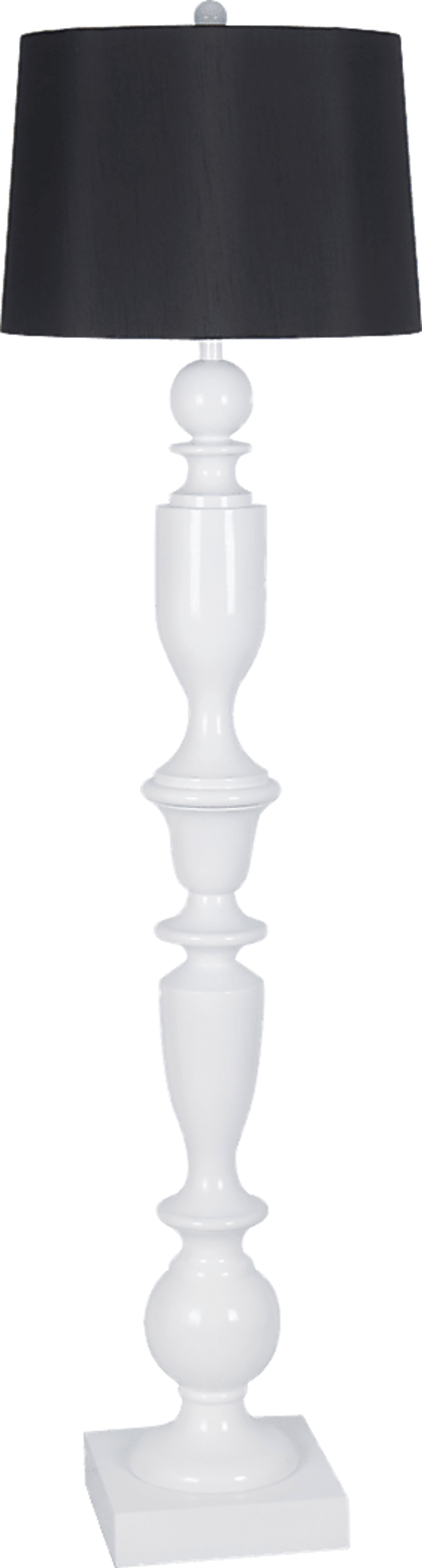 Luna Heights White Floor Lamp - Image 1