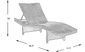 Luna Lake Brown Outdoor Chaise with Beige Cushions, Set of 2