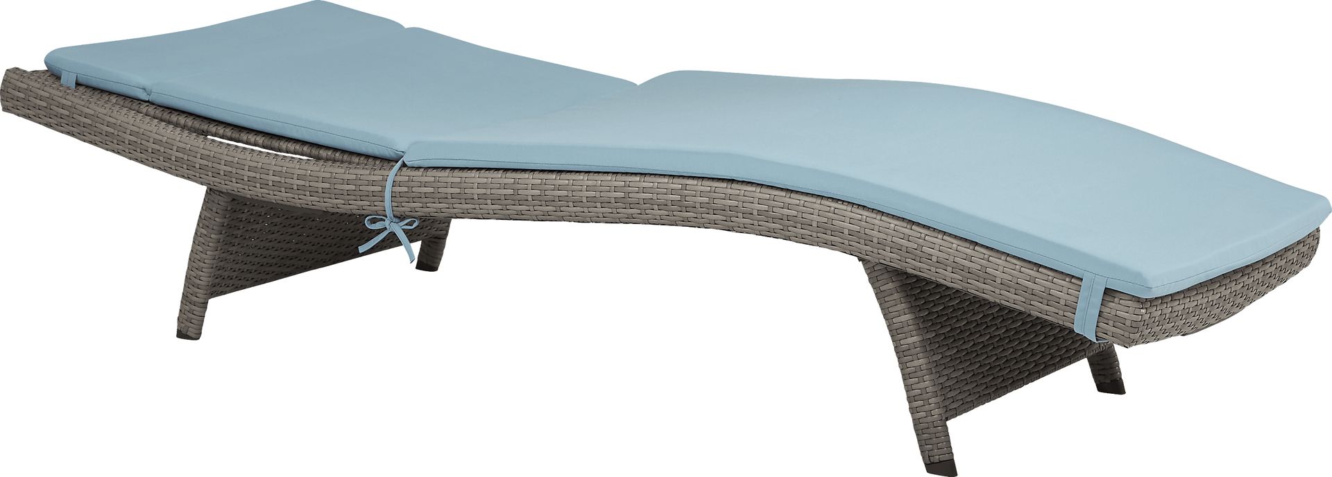 Luna Lake Gray Outdoor Chaise with Mineral Cushions, Set of 2 - Image 3