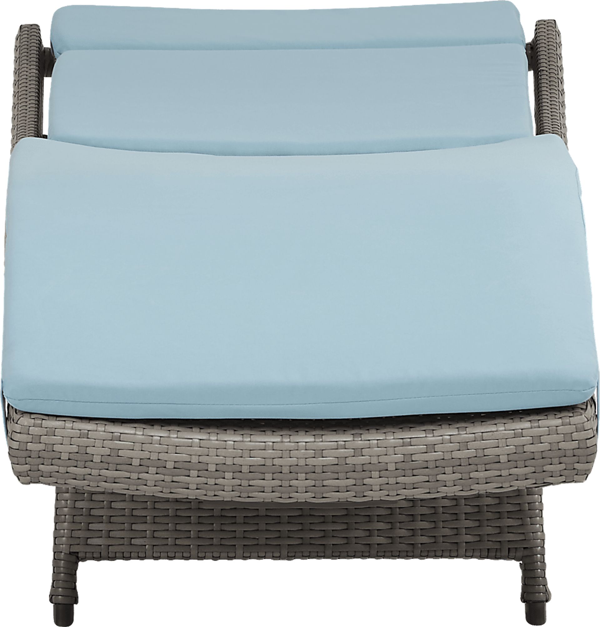 Luna Lake Gray Outdoor Chaise with Mineral Cushions, Set of 2 - Image 4