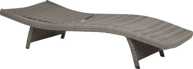 Luna Lake Gray Outdoor Chaise - Thumbnail - Image 2