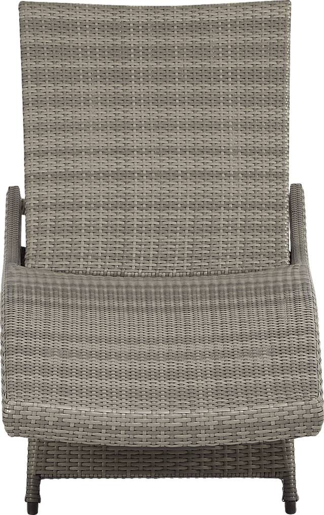 Luna Lake Gray Outdoor Chaise - Thumbnail - Image 3