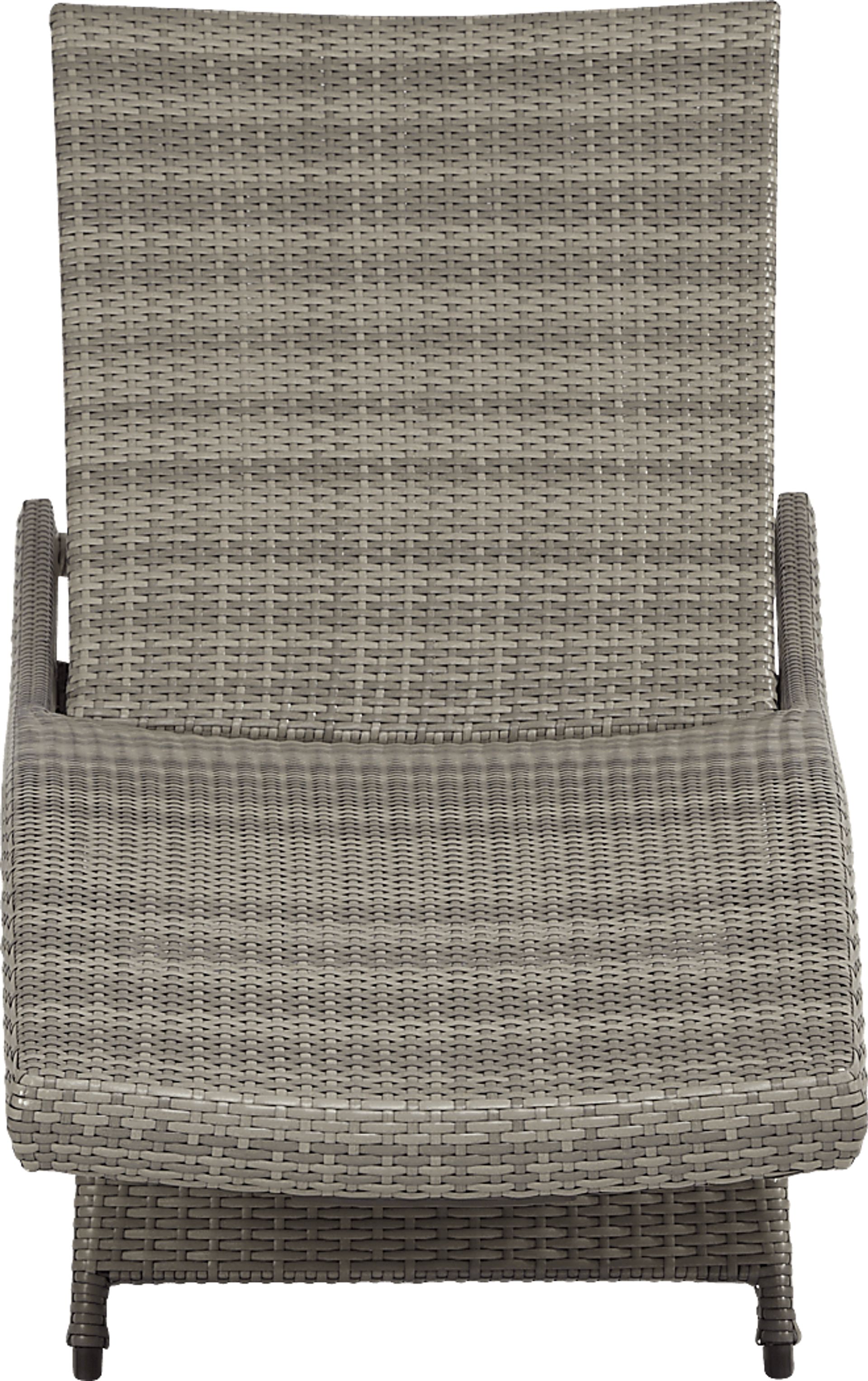 Luna Lake Gray Outdoor Chaise - Image 3
