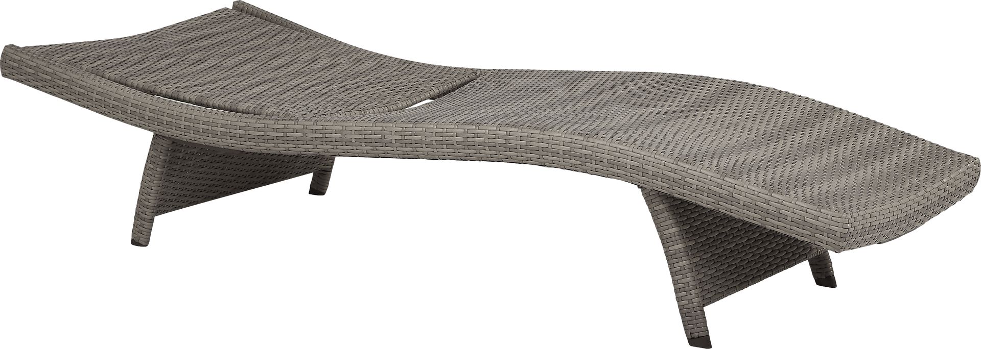 Luna Lake Gray Outdoor Chaises, Set of 2 - Image 3