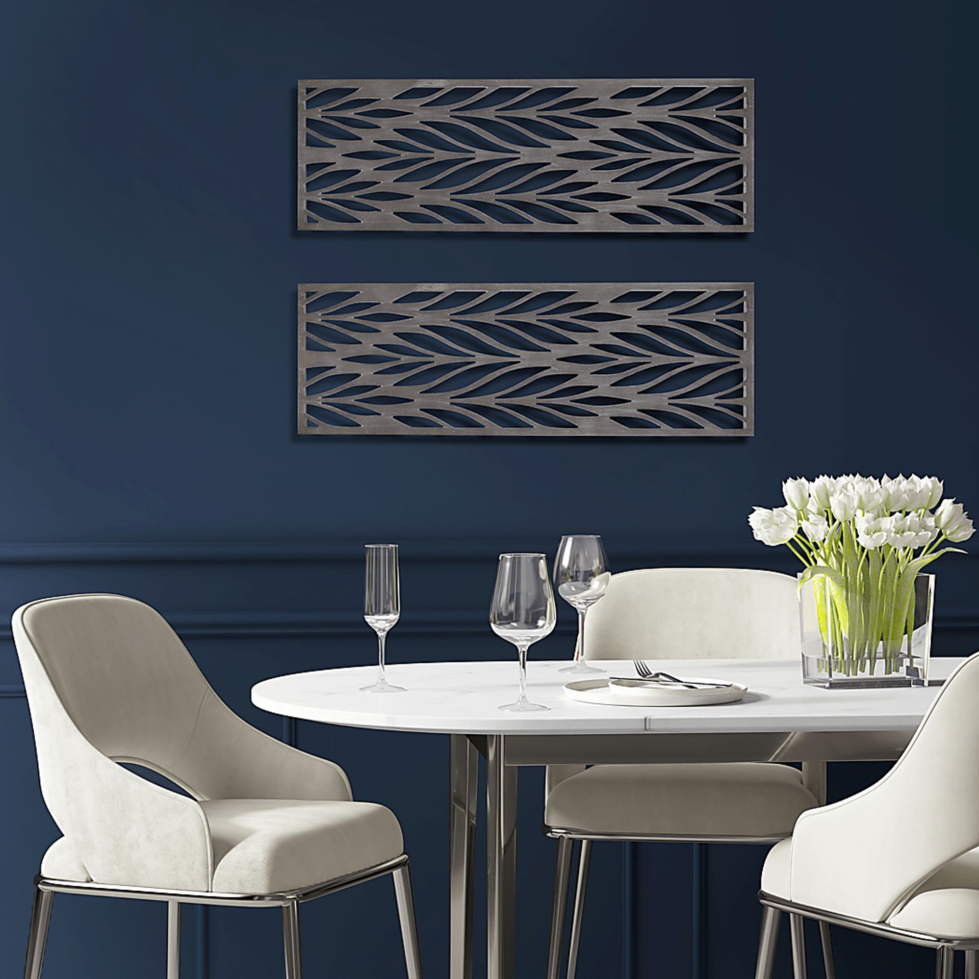 Lunaave Gray Wall Decor, Set of 2 - Image 3
