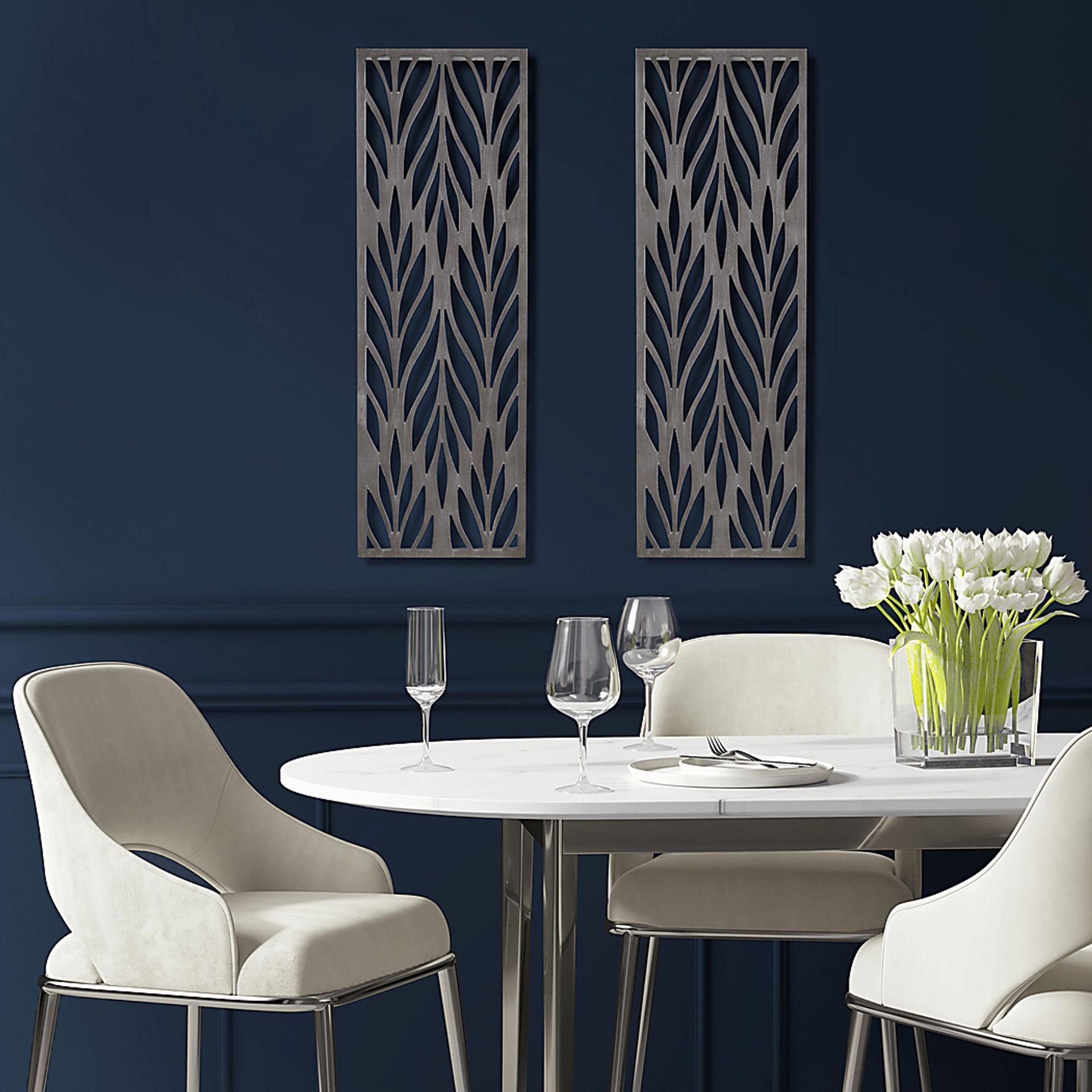 Lunaave Gray Wall Decor, Set of 2 - Image 4