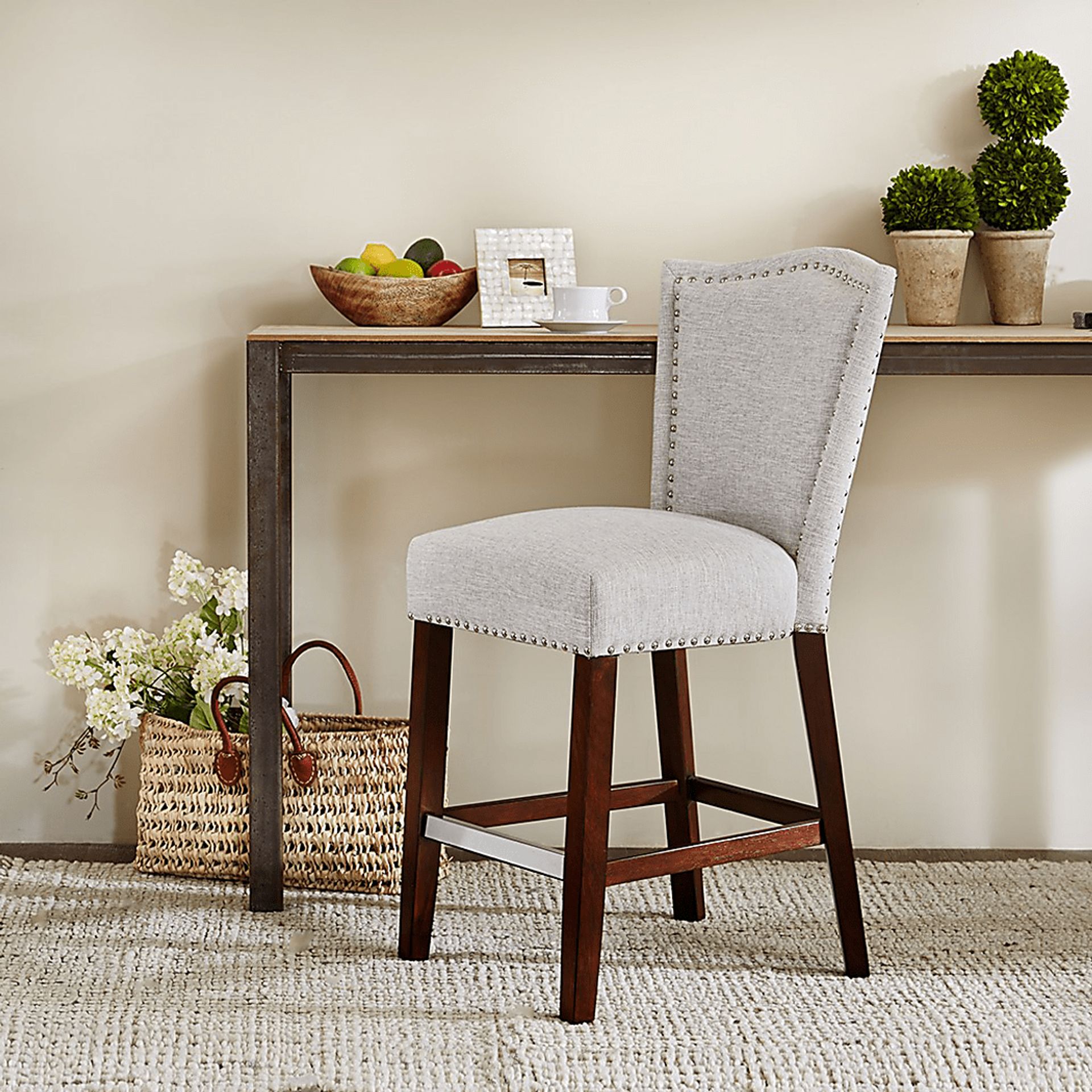Lunceview Gray Counter Height Stool - Image 6