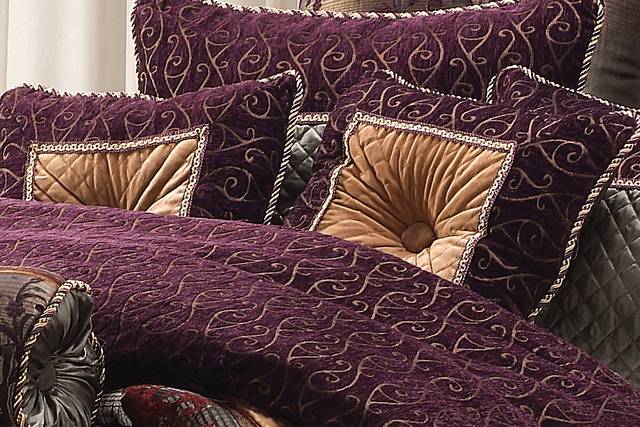 Lundholm Purple 9 Pc Queen Comforter Set - Thumbnail - Image 5