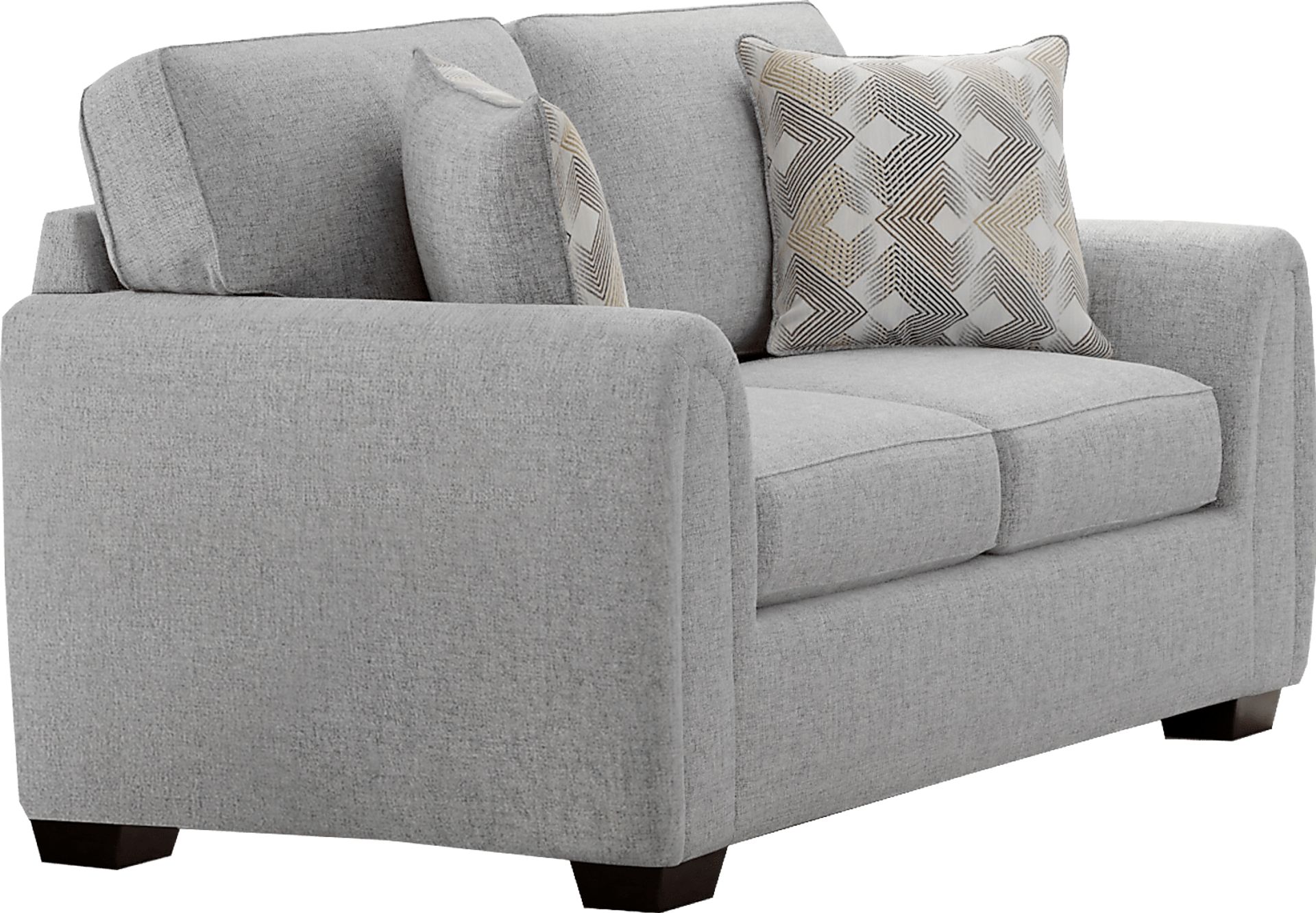 Lunelle Gray Loveseat - Image 3