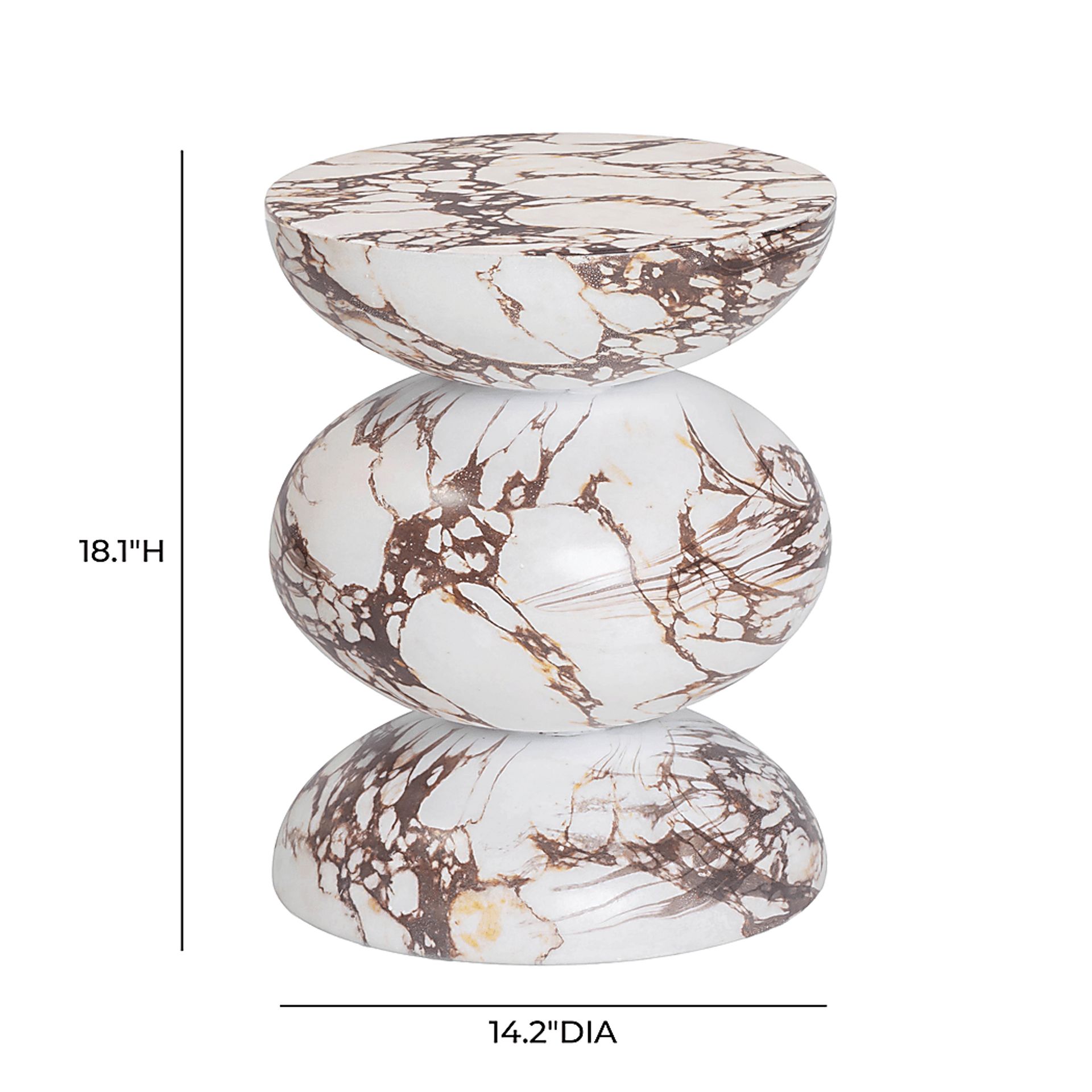 Lunenberg Outdoor Red Side Table - Image 7