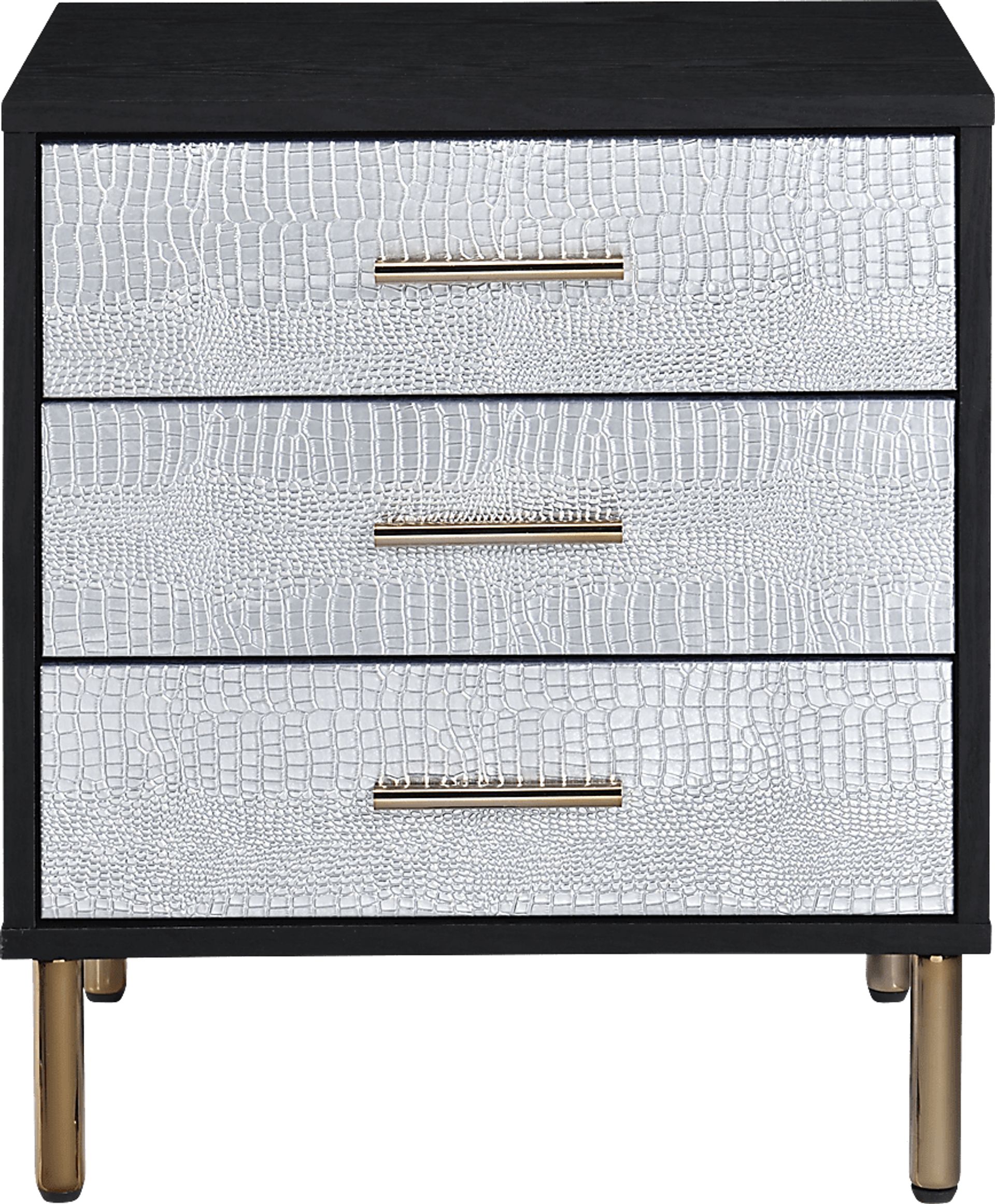 Lunenburg I Black Nightstand - Image 3
