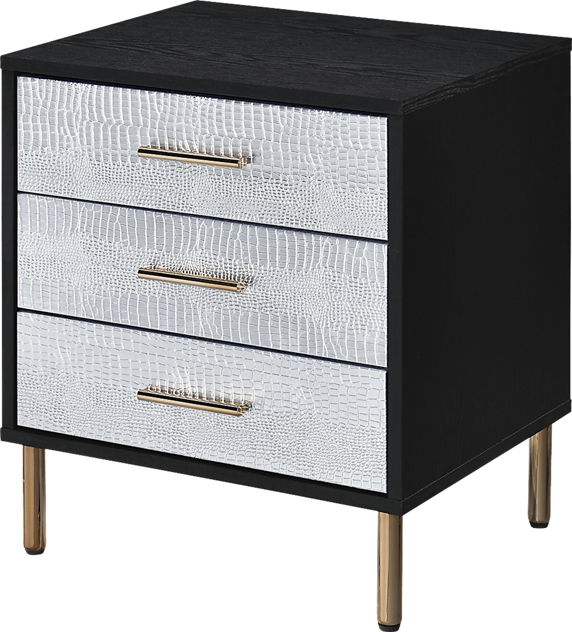 Lunenburg I Black Nightstand - Image 1
